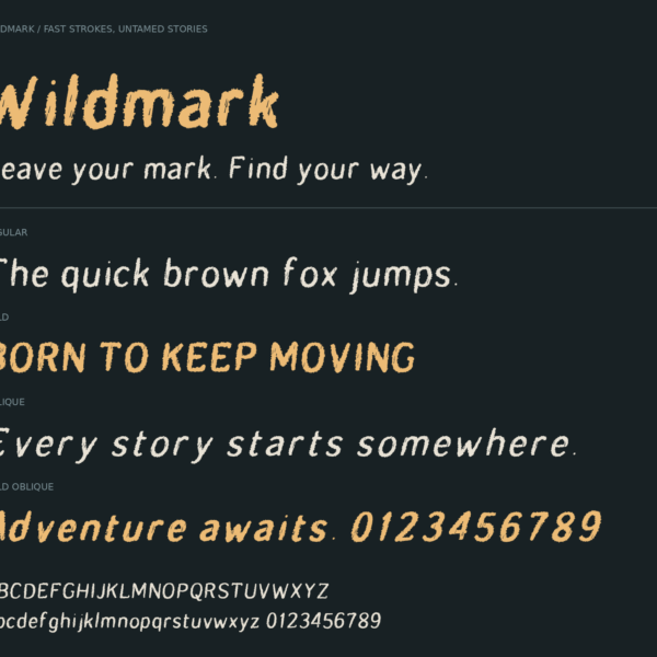 Wildmark — A Bold, Rugged & Wilderness-Inspired Display Font